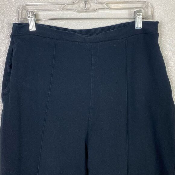 Liz Claiborne Black Pintucked Cropped Casual Pants - Picture 3 of 5